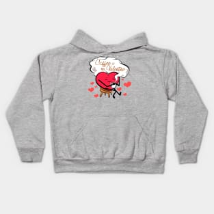 coffee is my valentine Kids Hoodie